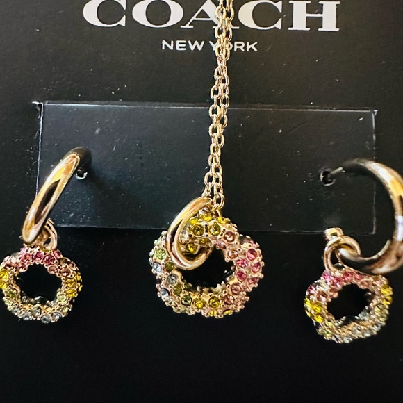 COACH Earrings FOR SALE. NEW Lovely screw backs earrings. - Picture 8 of 11